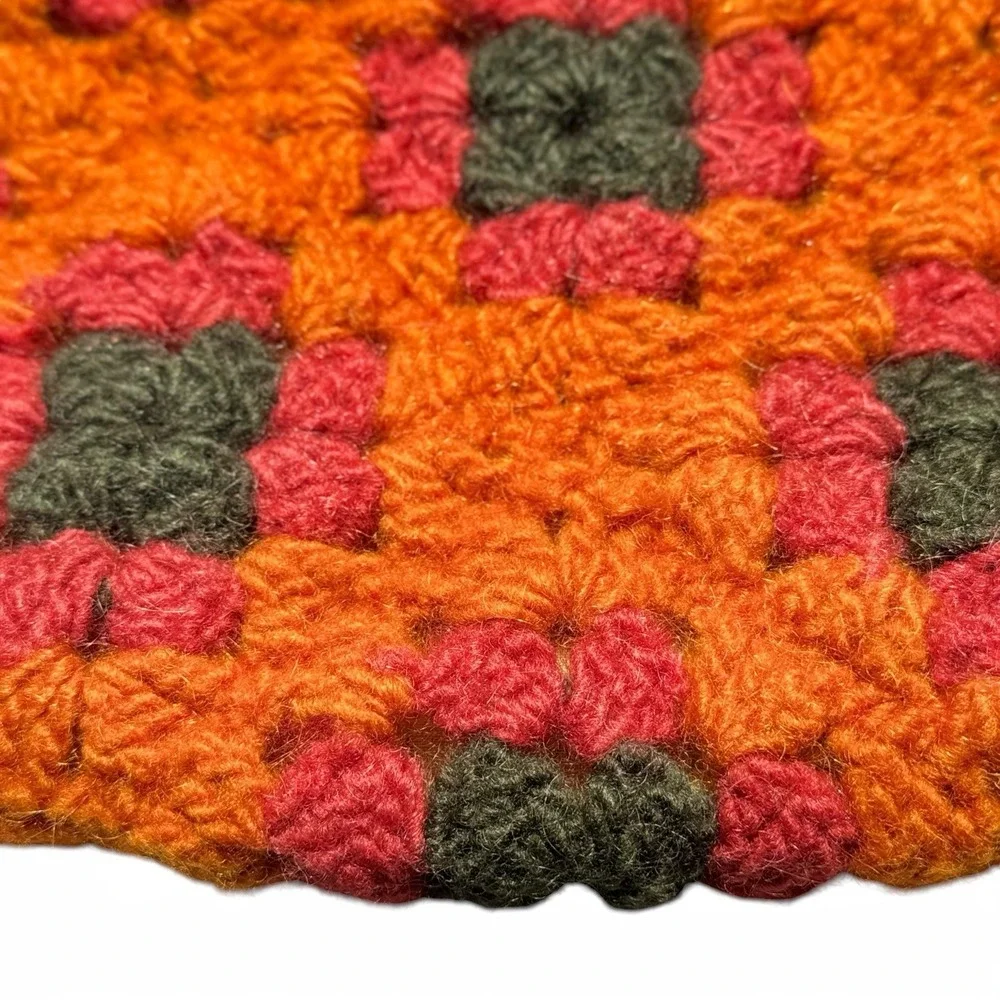 Hand Crocheted Square Handbag Granny core Cottagecore Coquette Boho Festival Y2K